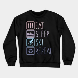 Eat Sleep Ski Repeat Crewneck Sweatshirt